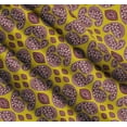 thumbnail image 3 of Soimoi Yellow Cotton Voile Fabric Maroon Paisley Print Fabric by Yard 56 Inch Wide, 3 of 7