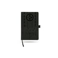thumbnail image 1 of Pittsburgh Steelers Laser Engraved Black Notepad With Elastic Band, 1 of 1