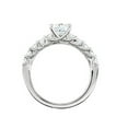 thumbnail image 2 of Pompeii 1 1/4 Ct Diamond Woven Design Engagement Ring 14k White Gold Round Cut (H,I1-I2), 2 of 3