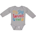 thumbnail image 3 of Inktastic My Gigi Loves Me Grandchild Boys or Girls Long Sleeve Baby Bodysuit, 3 of 5