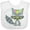 AA-White, variant on Inktastic Hipster Raccoon, Raccoon with Glasses, Flowers Boys or Girls Baby Bib