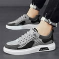 thumbnail image 2 of Men's Summer Breathable Mesh Casual Shoes Fashion Hollow Soft Soled Sneakers Tall Shoes For Men, 2 of 8