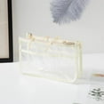thumbnail image 4 of LHNFT Translucent Purse Handbag Tote Pocketbook Bag Organizer Insert with Zipper Handle for Women Medium Beige, 4 of 4