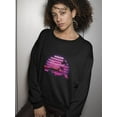 thumbnail image 2 of Vaporwave Summer Of Love Sweatshirt Women -Image by Shutterstock, Female XX-Large, 2 of 4
