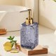 thumbnail image 4 of Dispensador de jabón líquido recargable para baño, cocina, gel de ducha, champú, loción. Envase de vidrio reutilizable con bomba, 320 ml, blanco, gris, rojo, dorado., 4 of 6