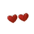 thumbnail image 1 of Pendientes de corazón Jumpingount para mujer joyería pequeño para oreja Rojo AP011606-01, 1 of 6