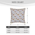 thumbnail image 4 of Fotbe Bee Pattern Velvet Decorative Throw Pillow Covers with Elegant Piping, Soft Plush Cushion Cover for Sofa, Bed, Car, Office-18"x18", 4 of 8