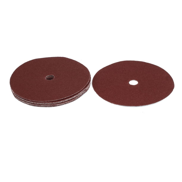 Disco de lijado abrasivo de 180 mm de 7 pulgadas, 60 granos, almohadilla de pulido, papel de lija, 10 piezas