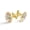 Color 4, variant on Men's Classic Stainless Steel, Cute Dinosaurs Paws Pattern Cufflinks Business Wedding Shirts, Golden