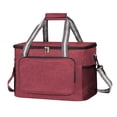 thumbnail image 1 of Bolsa térmica iknoe grande, 24 litros, aislante, a prueba de fugas, color granate, 36 latas, 1 of 6