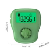 Techinal Silent Finger Counter 6 Channels Digital Tasbih Tally Clicker with LED for Prayer Knitting Sports Gift Rechargeable