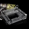 thumbnail image 1 of Ashtray , Large Glass Ashtray ForCigar , Clear Crystal Ash Trays Outdoor Glass Spuare Ashtrays (7x7inch), 1 of 4