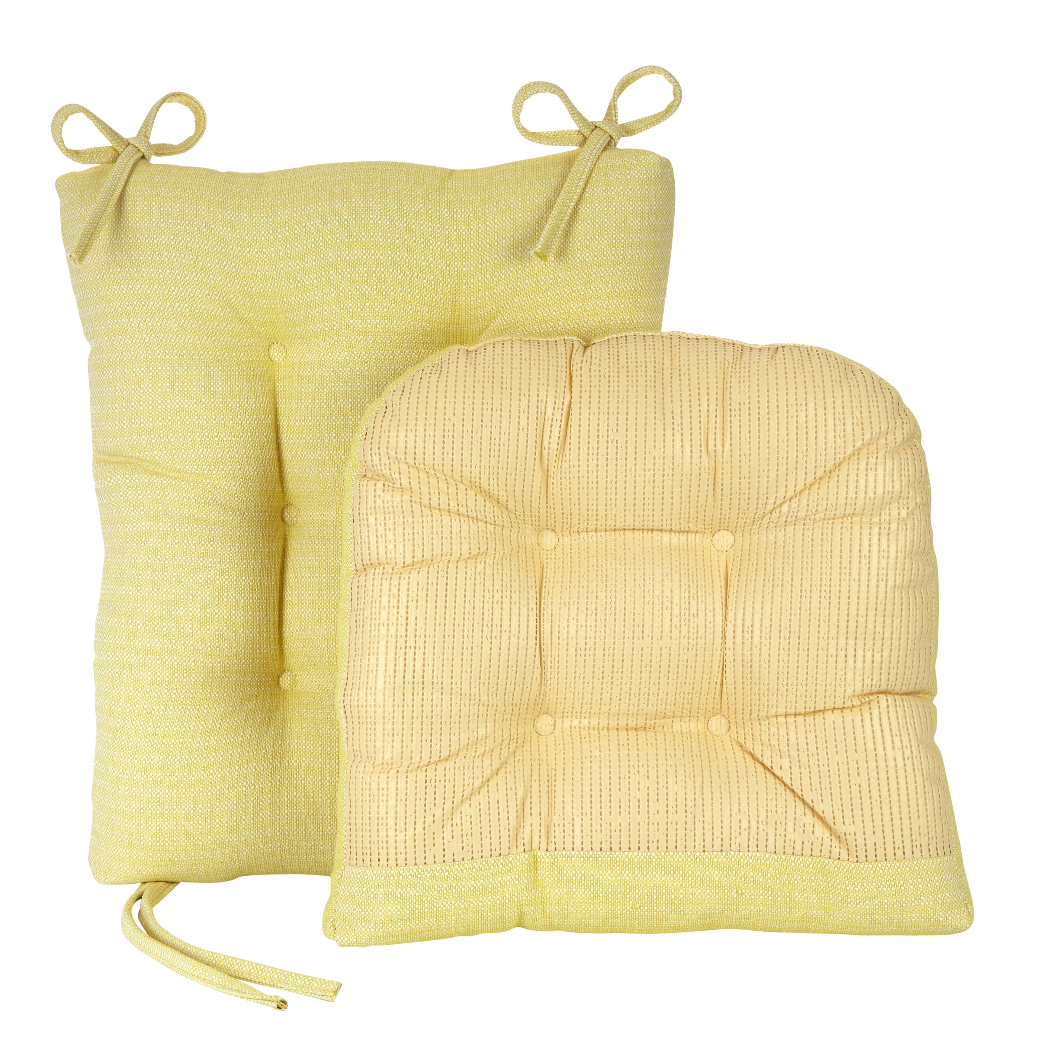 Klear Vu Gripper Non Slip Omega 2 Piece Rocking Chair Cushion Set Gold Walmart