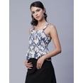 thumbnail image 5 of Moomaya Sleeveless Peplum Strappy Top, Printed Cotton Tank Top, Summer Tops, 5 of 8