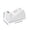 White, variant on COM1950s Tape Dispenser for Office Desk, Adhesive Tape Holder with Non-Slip Base, Smooth Rolling Cutter for Wrapping, Craft, and Home Use