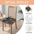 thumbnail image 2 of Halloween Spider Web Seat Covers for Dining Room Chairs Set Of 4,Stretch Printed Washable Chair Seat Cover with Elastic Ties and Button,Removable Waterproof Couch Cushion Covers, 2 of 6