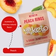 thumbnail image 3 of Kiss My Keto Gummy Peach Rings Candy – 1g Sugar, Low Carb, High Fiber, non-GMO Peach Ring Candy – Healthy Peach Gummy Rings, Bag of Peach Rings – Peach Rings Candy Bulk Peach Rings Bulk (8-Pack), 3 of 4