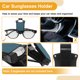 thumbnail image 5 of Clip para gafas de sol en el coche Unique Bargains, soporte universal para parasol de gafas de sol para coche ABS azul 7.5x4.1cm 1 Pcs, 5 of 7