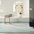 thumbnail image 3 of Nourison  Prismatic Contemporary Abstract Area Rug 2' x 3' - Sea Mist Blue - Rectangle, 3 of 5