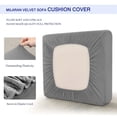 thumbnail image 4 of Funda de cojín de sofá de terciopelo para sala de estar, funda elástica antideslizante para sofá, funda suave de Color sólido, Protector de muebles para decoración del hogar, 4 of 5