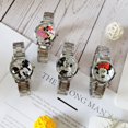 thumbnail image 4 of Reloj de acero con dibujos animados para niños y niñas, pulsera de cuarzo con diseño de Mickey Mouse y Minnie, ideal para regalo, 2024, 4 of 5