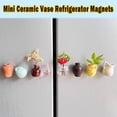 thumbnail image 6 of 8 Small Vase Magnets, Small Ceramic Vase Refrigerator Stickers, 3D Ceramic Vase Cute Plant Vase Refrigerator Stickers For Kitchen And Decoration, 6 of 7