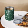 thumbnail image 3 of 12oz Coffee Tumblers Green Christmas Snowflake Pattern Stainless Steel Vacuum Insulated Travel Tumbler Coffee Cups Mug with Lid and Straw with Cleaning Brush for Cold & Hot Drinks, 3 of 5