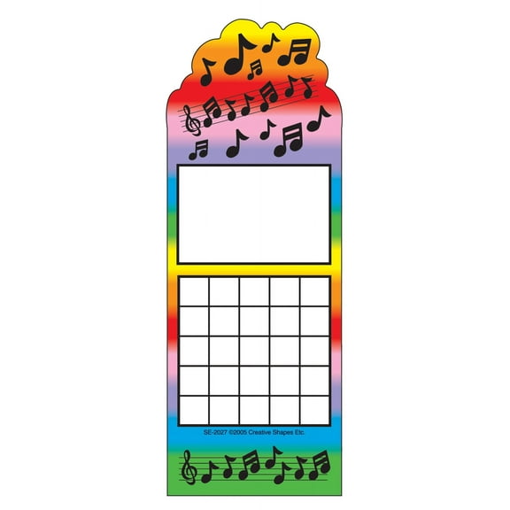 SHAPES ETC. Personal Incentive Chart - Music