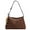 Coffee, variant on Suede Tote Bag for Women with Pendant Underarm Bags Shoulder Handbags Purses Casual Hobo Bags for Daily Use