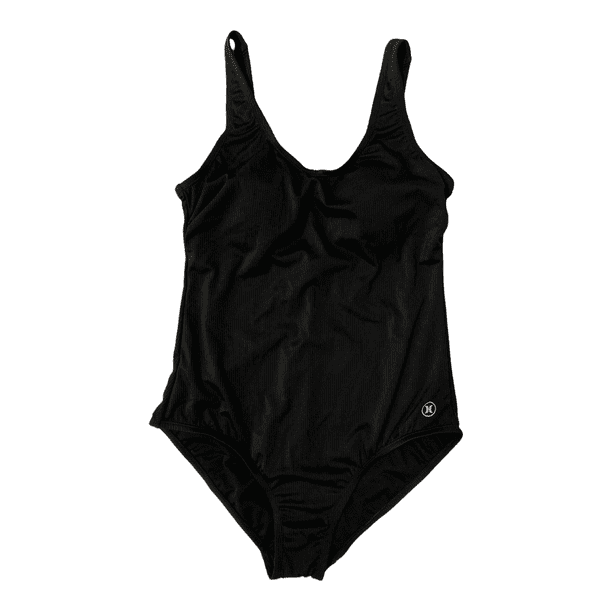 Hurley Women's 4 Way Stretch One Piece UPF 50+ Swimsuit (Black, L ...