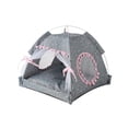 thumbnail image 2 of Pisexur Suministros para mascotas Cama semicerrada para mascotas Tienda plegable para mascotas al aire libre Tienda de campaña para mascotas de verano a prueba de mosquitperros, gatos y animales, 2 of 6