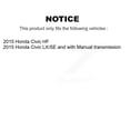 thumbnail image 2 of Transit Auto Front Ceramic Disc Brake Pads and Rear Drum Shoes Kit for Car Honda Civic KNN-100161, 2 of 11