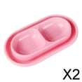 thumbnail image 1 of Juego de 2 Cuencos de Comida Y Agua para Gatos, Cuencos de Alimentación para Gatos en El Exterior, Fácil de Limpiar, Cuenco Doble para Comida para Mas 2 piezas, 1 of 8