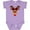 Lavender, variant on Inktastic Cute Girl Reindeer with Buffalo Plaid Bow Boys or Girls Baby Bodysuit