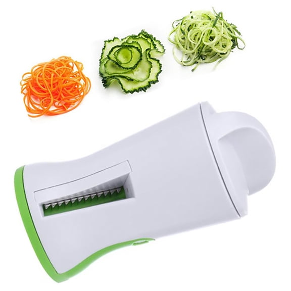 SPRING PARK Handheld Kitchen Cutter Chopper Vegetable Slicer Spiral Grater Cooking Tool for Fruit Carrots Zucchini Cucumber Potatoes Radishes Squashes