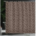 thumbnail image 3 of Ambesonne Dragonfly Shower Curtain, Tropical Wildlife Print, 69"Wx70"L, Brown White, 3 of 4
