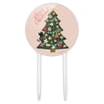 thumbnail image 1 of Acrylic Christmas Tree with Cat Cake Topper Party Decoration for Wedding Anniversary Birthday Graduation, 1 of 7