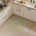 thumbnail image 2 of ODIKA 3'x5' Washable Area Rug Under Vintage Boho Faded Diamonds Border Large Distressed Dining Flowing Dynamic for Hallway, Laundry Room, Non-Slip, Flatweave, Easy Care, 2 of 7