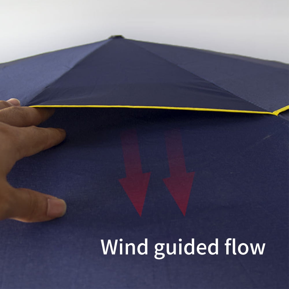 LQCrafK 62" Extra Oversize Large Compact Golf Umbrella Double Canopy Vented Windproof Canopy Rustproof Folding Compact Rain Umbrellas