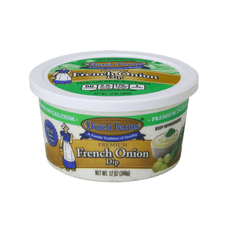 Dutch Farms, Premium, Sour Cream, French Onion Dip, 12 oz, Plastic Tub, Refrigerated
