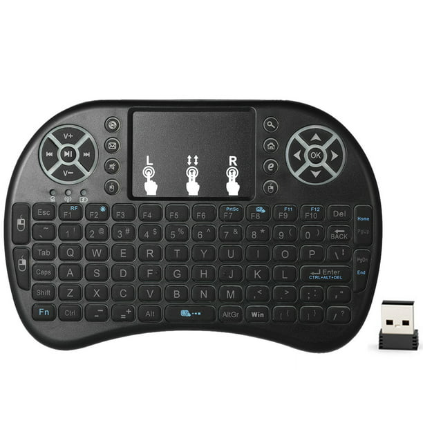 Peep lawyer lawyer 2.4GHz Wireless QWERTY Keyboard Air Mouse remote control Touchpad Backlight  for Android TV BOX Smart TV PC - Walmart.com