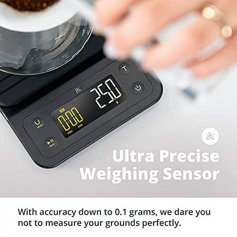 Greater Goods Digital Coffee Scale - for The Pour Over Coffee Maker, Brew  Artisanal Java on a Coffee Scale with Timer, Great for French Press and  General Kitchen Use
