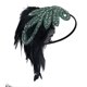 thumbnail image 1 of Diadema de plumas vintage, tocado estilo charlestón, banda para el pelo con forma de bola, 1 of 6