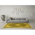 thumbnail image 3 of Ahgly Company Machine Washable Indoor Rectangle Persian Yellow Traditional Area Rugs, 7' x 9', 3 of 4