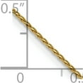 thumbnail image 5 of 14K Yellow Gold .8mm D/C Parisian Wheat Chain (30 X 0.8) Made In United States pen274-30, 5 of 5