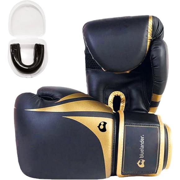 Guantes de Box Bluelander Negro con Dorado 12 Oz Bluelander BOX-M1-12-NegroDorado