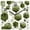 Green, variant on Black Grey Wooden Wall Clock Silent Non Ticking, Geometric Gold White Hexagon Modern Square Wall Clocks Battery Operated, Decor Clock for Home Office, Living Room, Kitchen, 12 Inch