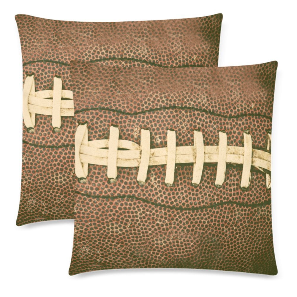 YKCG Sports Pillowcase Protector 18x18 Twin Sides, American Football