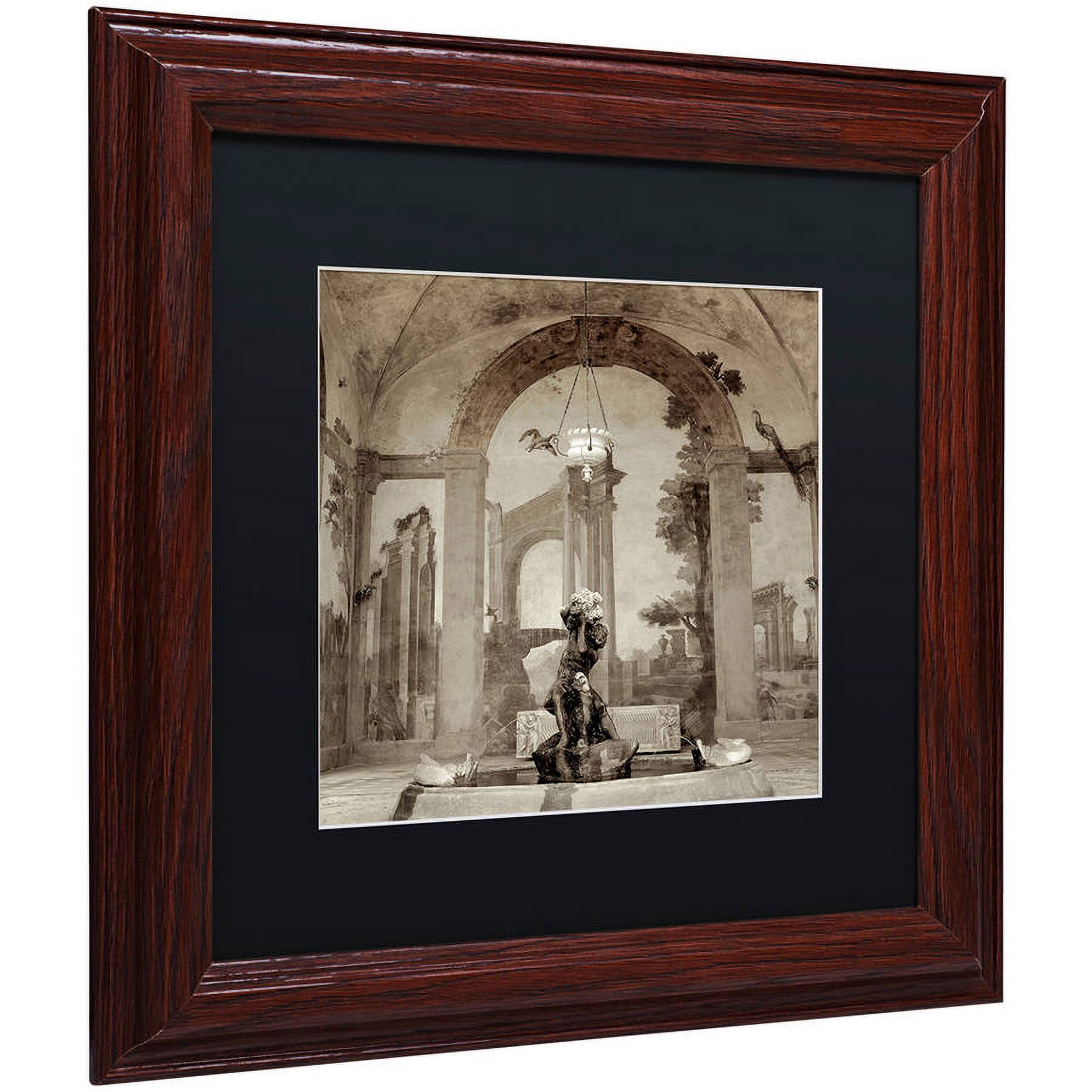 Trademark Fine Art "Lombardy Giardini I" Canvas Art by Alan Blaustein, Black Matte, Wood Frame
