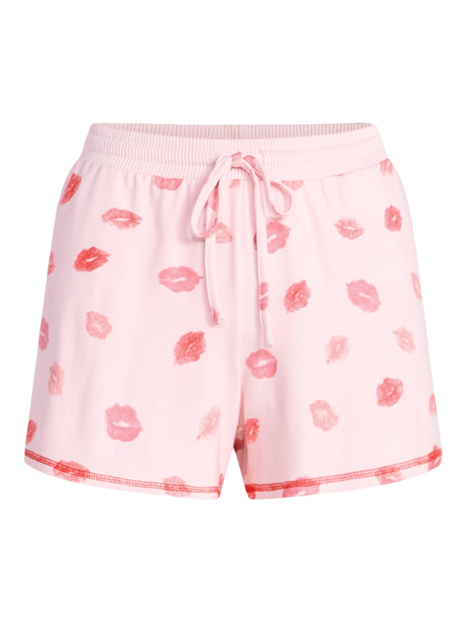Joyspun Women's Cozy Lounge Collection Hacci Knit Sleep Shorts, 3" Inseam, Sizes XS-3X
